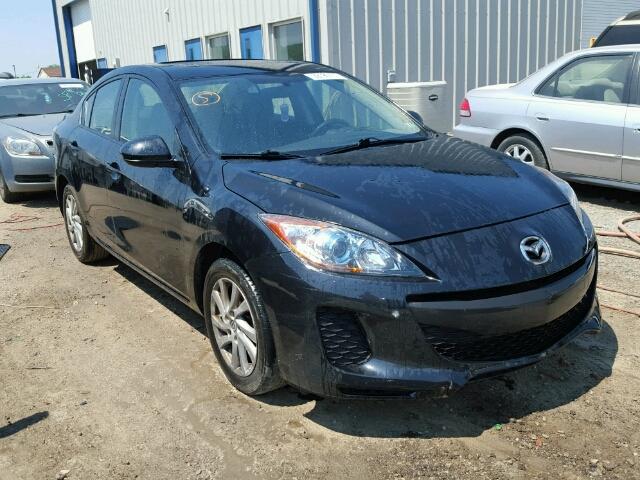 JM1BL1V75C1577617 - 2012 MAZDA MAZDA3I BLACK photo 1