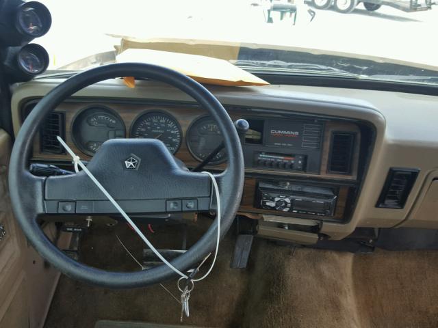 1B7KE2681MS272747 - 1991 DODGE D-SERIES D BROWN photo 9