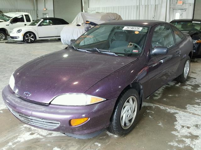 3G1JC1249WS856621 - 1998 CHEVROLET CAVALIER B PURPLE photo 2