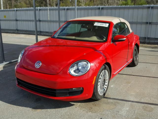 3VW507ATXEM809837 - 2014 VOLKSWAGEN BEETLE RED photo 2