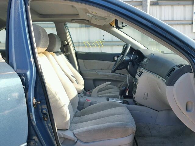 5NPEU46F77H177378 - 2007 HYUNDAI SONATA SE BLUE photo 5