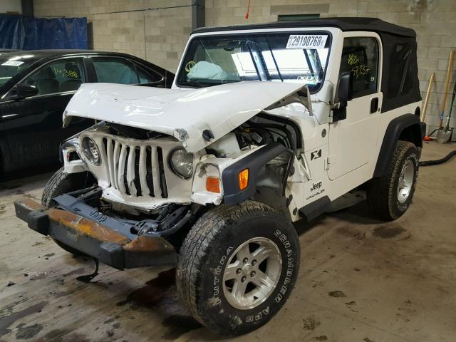 1J4FA39S36P787209 - 2006 JEEP WRANGLER X WHITE photo 2