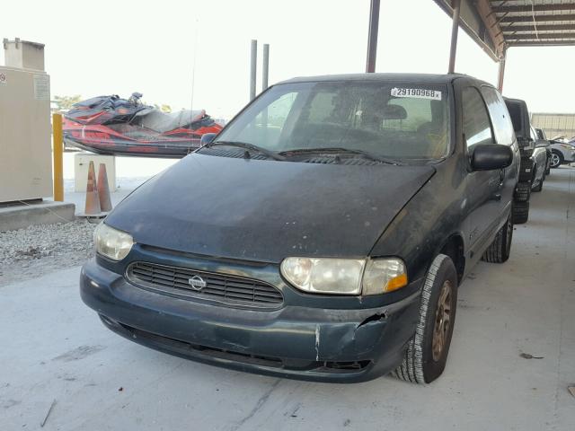 4N2XN11T8YD838826 - 2000 NISSAN QUEST SE GREEN photo 2