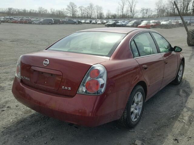 1N4AL11D26C189783 - 2006 NISSAN ALTIMA S MAROON photo 4