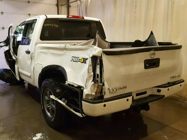 1N6AA0EC1EN504908 - 2014 NISSAN TITAN S WHITE photo 3