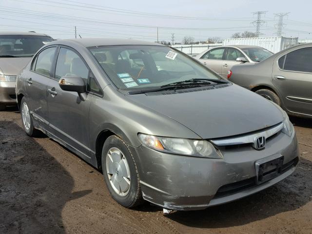 JHMFA36236S010597 - 2006 HONDA CIVIC HYBR GRAY photo 1