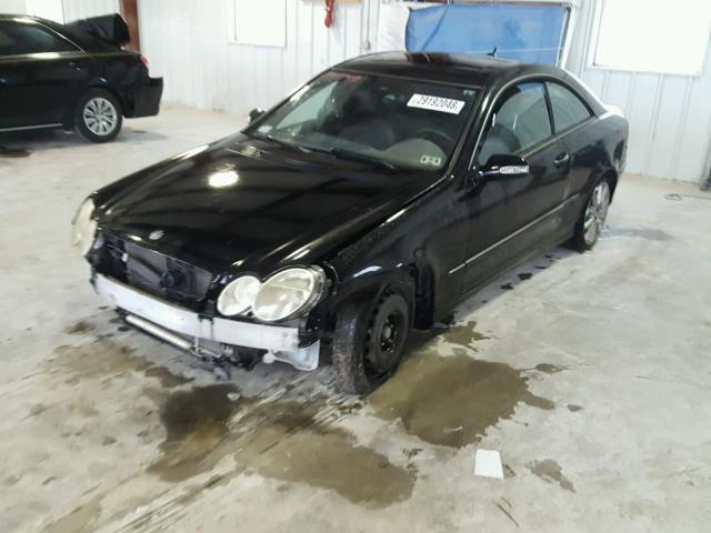 WDBTJ56H27F214966 - 2007 MERCEDES-BENZ CLK 350 BLACK photo 2