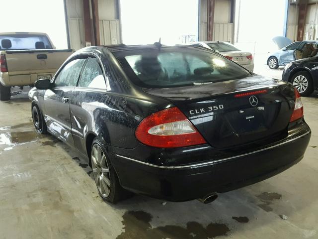 WDBTJ56H27F214966 - 2007 MERCEDES-BENZ CLK 350 BLACK photo 3