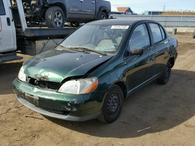 JTDBT123720221207 - 2002 TOYOTA ECHO GREEN photo 2