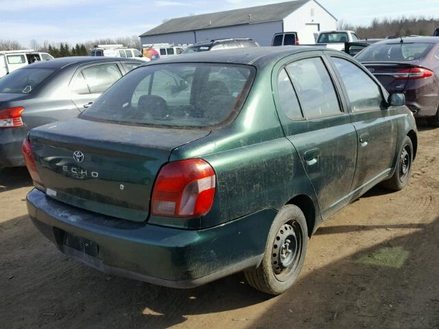 JTDBT123720221207 - 2002 TOYOTA ECHO GREEN photo 4