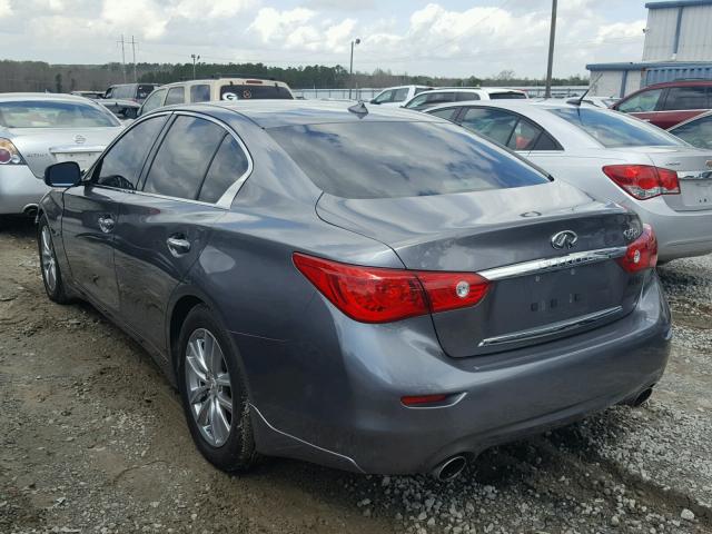 JN1BV7AP4EM687579 - 2014 INFINITI Q50 BASE GRAY photo 3