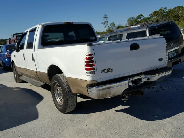 1FTSW30S71EB50749 - 2001 FORD F350 SRW S WHITE photo 3