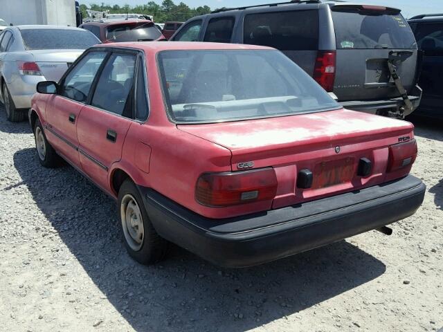 1Y1SK5163LZ015459 - 1990 GEO PRIZM BASE RED photo 3