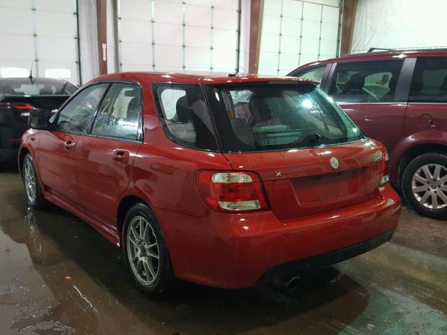 JF4GG22685H051125 - 2005 SAAB 9-2 AERO RED photo 3