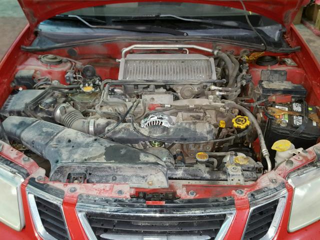 JF4GG22685H051125 - 2005 SAAB 9-2 AERO RED photo 7