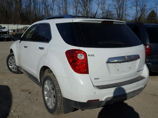 2CNFLGEC0B6407805 - 2011 CHEVROLET EQUINOX LT WHITE photo 3