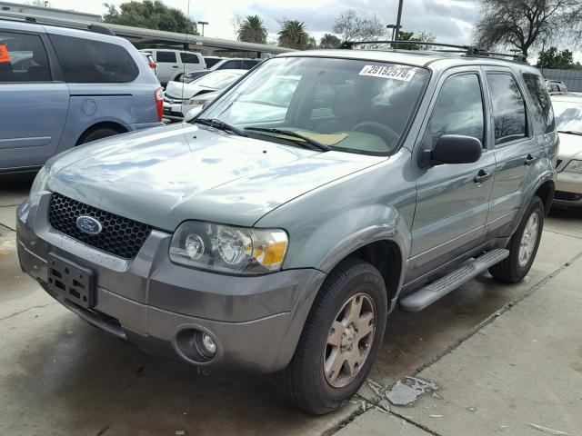 1FMYU03146KA43549 - 2006 FORD ESCAPE XLT TEAL photo 2