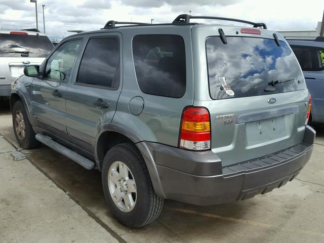 1FMYU03146KA43549 - 2006 FORD ESCAPE XLT TEAL photo 3