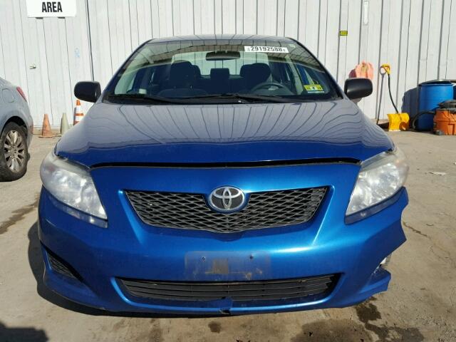 2T1BU40E99C080952 - 2009 TOYOTA COROLLA BA BLUE photo 9