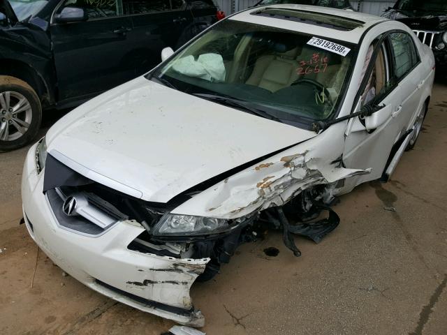 19UUA66285A072657 - 2005 ACURA TL WHITE photo 2