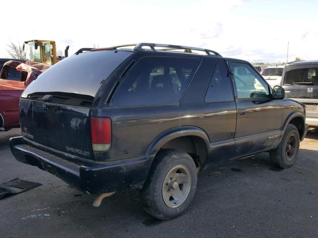 1GNCS18W1VK163281 - 1997 CHEVROLET BLAZER BLACK photo 4