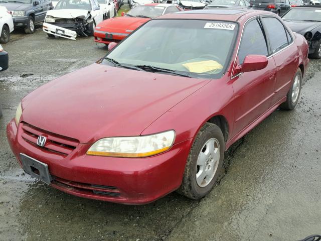 1HGCG16522A011288 - 2002 HONDA ACCORD EX BURGUNDY photo 2