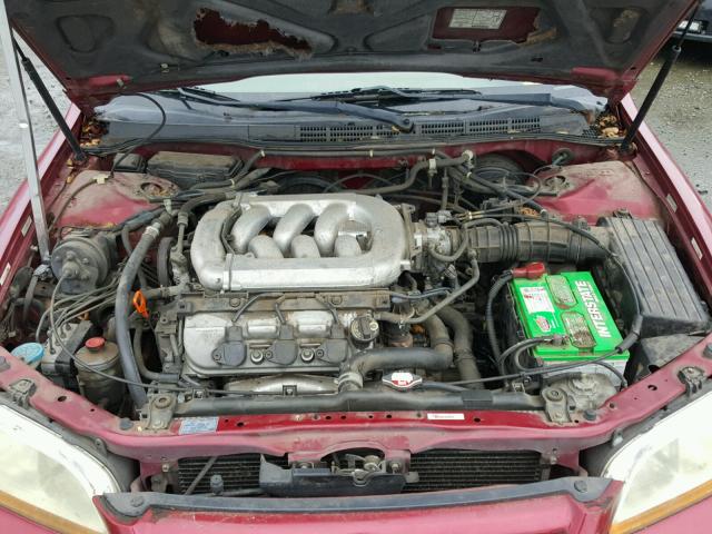 1HGCG16522A011288 - 2002 HONDA ACCORD EX BURGUNDY photo 7