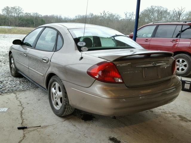 1FAFP55U62A163480 - 2002 FORD TAURUS SES TAN photo 3