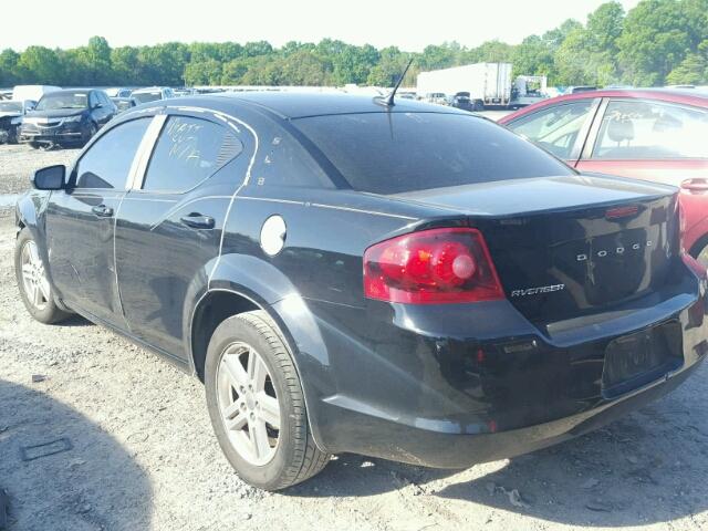 1C3CDZCB7EN128088 - 2014 DODGE AVENGER SX BLACK photo 3