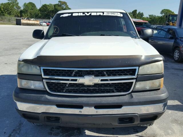 1GCEK19B66Z148216 - 2006 CHEVROLET SILVERADO WHITE photo 9