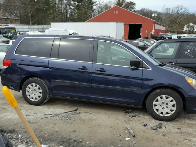 5FNRL38268B069326 - 2008 HONDA ODYSSEY LX BLUE photo 9