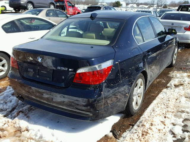 WBANF73597CU28885 - 2007 BMW 530 XI BLUE photo 4