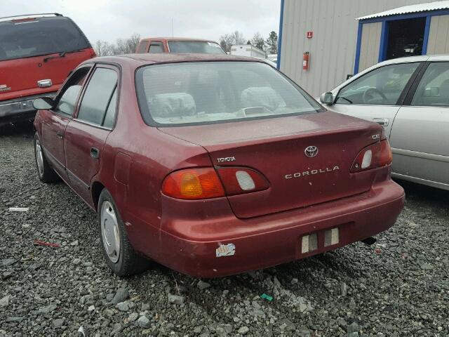 2T1BR12E7XC254740 - 1999 TOYOTA COROLLA VE RED photo 3