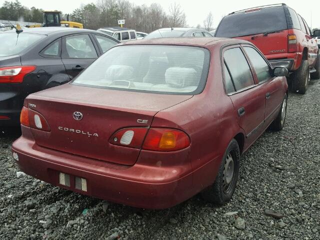 2T1BR12E7XC254740 - 1999 TOYOTA COROLLA VE RED photo 4