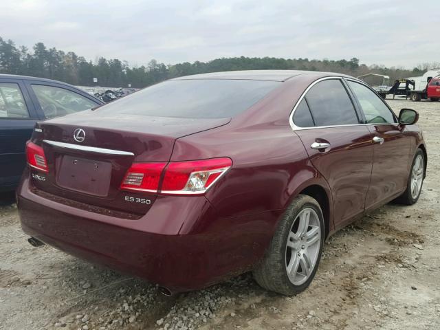 JTHBJ46G972105084 - 2007 LEXUS ES 350 BURGUNDY photo 4