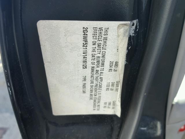 2G4WF5211V1416125 - 1997 BUICK REGAL GS 黑色 照片 10