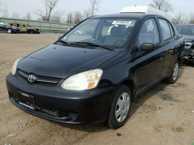 JTDBT123150357613 - 2005 TOYOTA ECHO BLACK photo 2