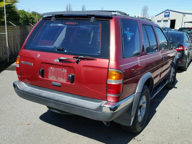 JN8AR05SXWW284915 - 1998 NISSAN PATHFINDER RED photo 4