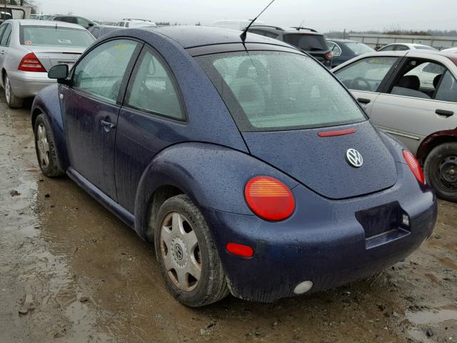 3VWDD21C8YM477081 - 2000 VOLKSWAGEN NEW BEETLE BLUE photo 3