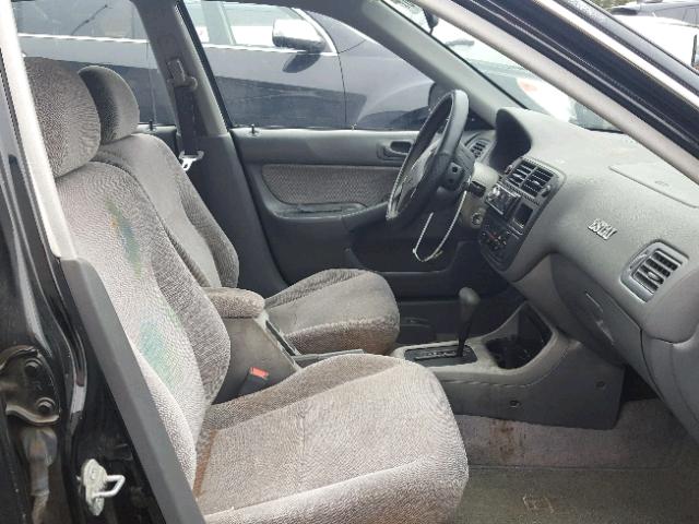 2HGEJ8644VH579056 - 1997 HONDA CIVIC EX შავი ფოტო 5