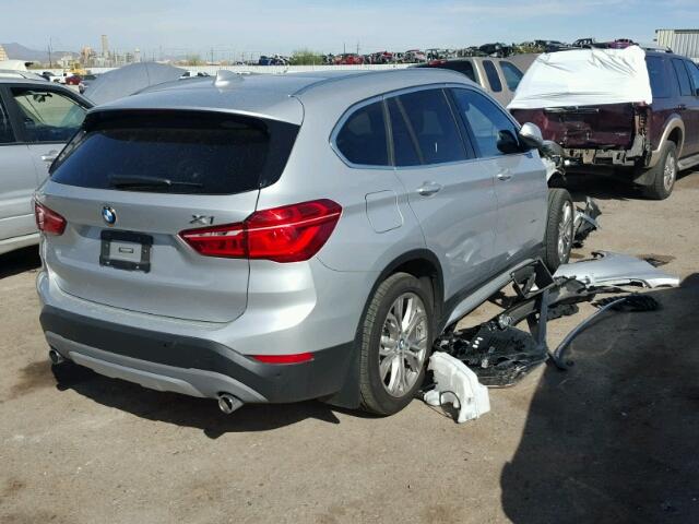 WBXHT3C31H5F84043 - 2017 BMW X1 XDRIVE2 SILVER photo 4