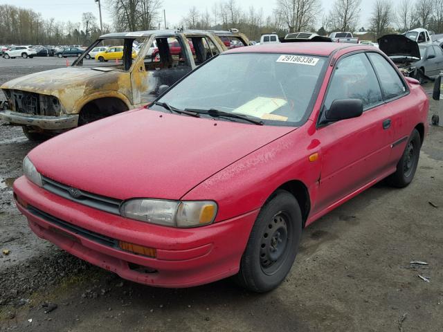 JF1GM2351SB415475 - 1995 SUBARU IMPREZA L RED photo 2