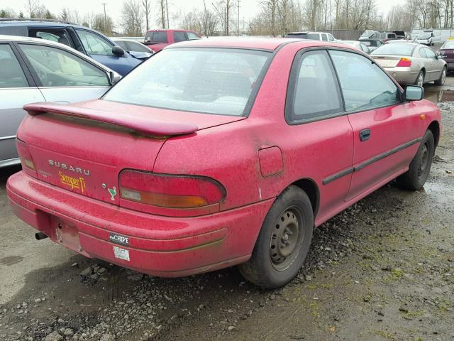 JF1GM2351SB415475 - 1995 SUBARU IMPREZA L RED photo 4