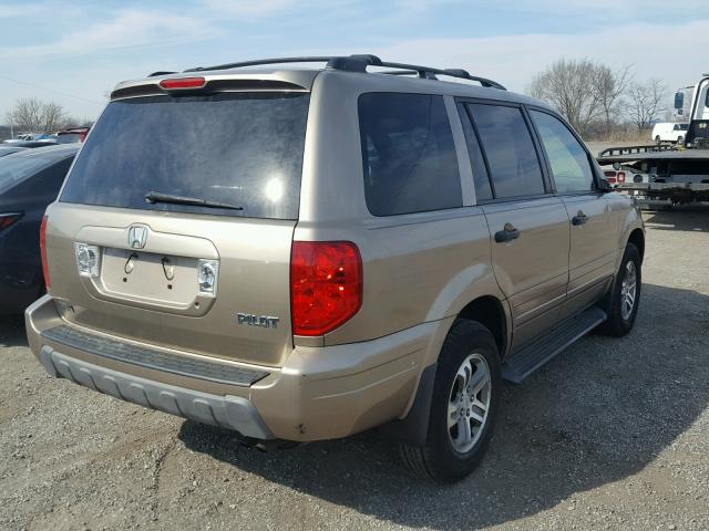 2HKYF18563H528575 - 2003 HONDA PILOT EXL GOLD photo 4