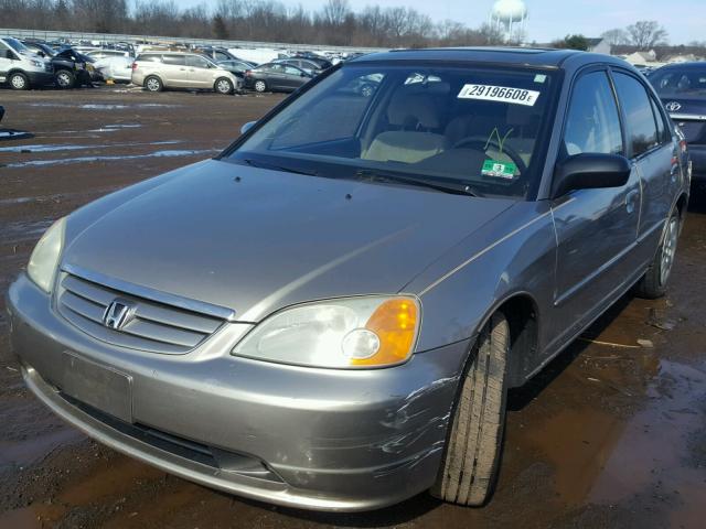 2HGES26773H524568 - 2003 HONDA CIVIC EX ვერცხლისფერი ფოტო 2