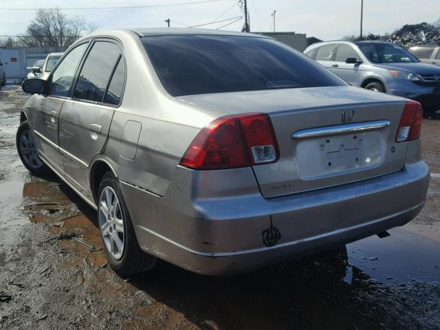 2HGES26773H524568 - 2003 HONDA CIVIC EX ვერცხლისფერი ფოტო 3