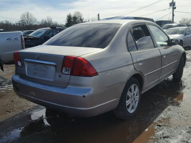 2HGES26773H524568 - 2003 HONDA CIVIC EX ვერცხლისფერი ფოტო 4