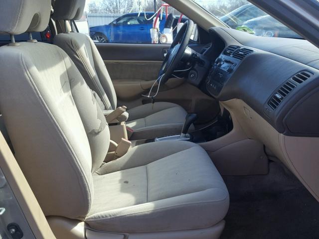 2HGES26773H524568 - 2003 HONDA CIVIC EX ვერცხლისფერი ფოტო 5