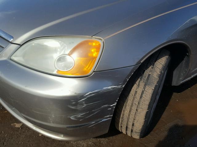 2HGES26773H524568 - 2003 HONDA CIVIC EX ვერცხლისფერი ფოტო 9