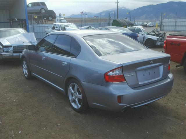 4S3BL616997227343 - 2009 SUBARU LEGACY 2.5 SILVER photo 3